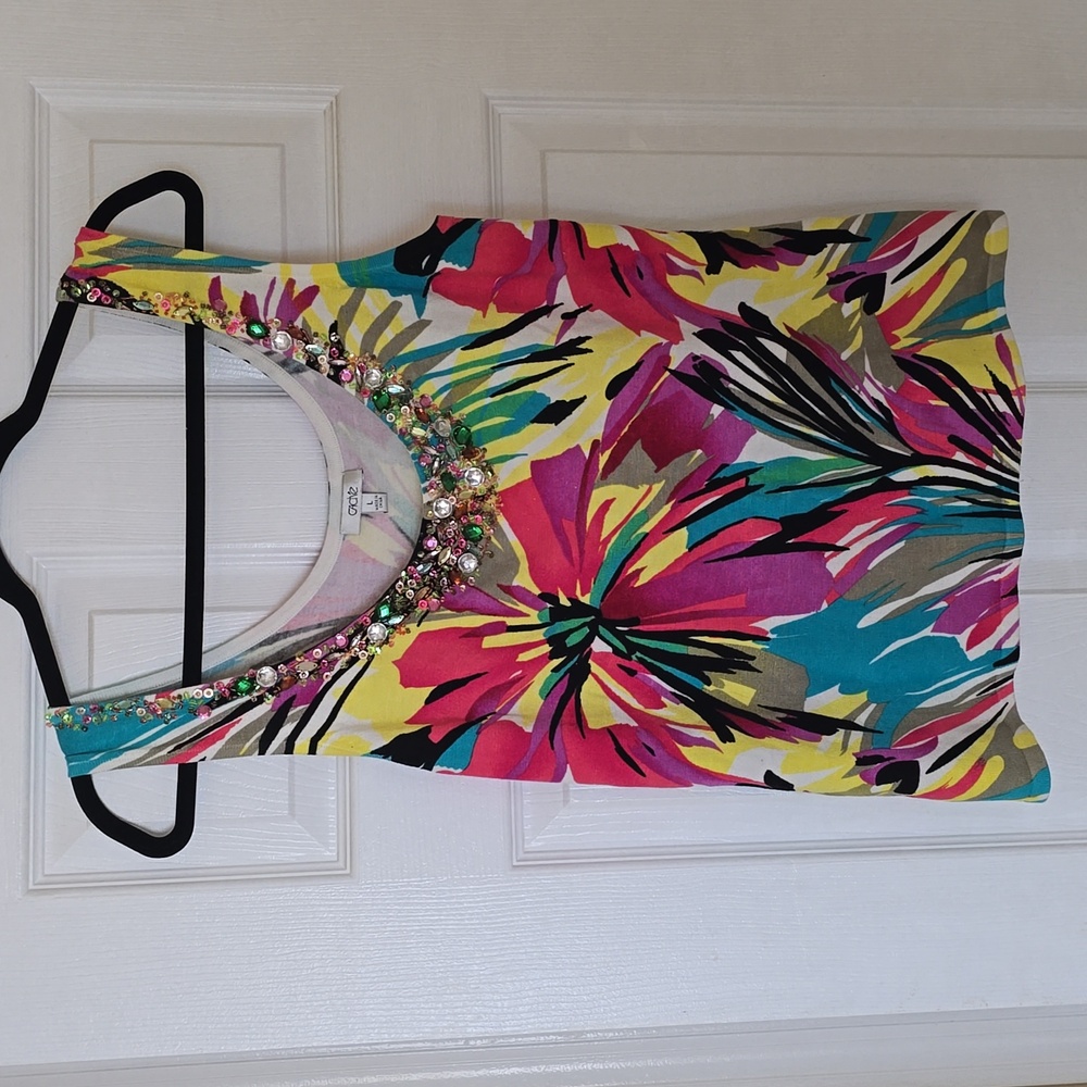 Colorful, Sparkly, Cache' Top Size L - image 2